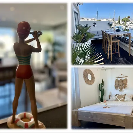 My Marina 70 M2, 2 Chambres, Terrasse 50 M2, Vue Port, Parking Privé * Le Grau-du-Roi